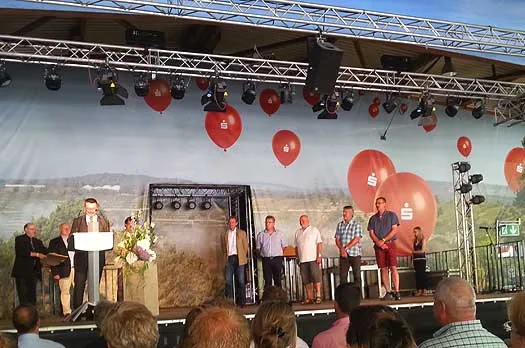 Überreichung des silbernen Meisterbriefs 2015 auf der Landesgartenschau Mühlacker
